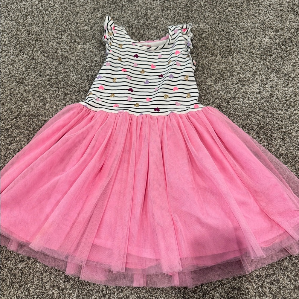 Isaac Mizrahi Pink heart Tulle Dress valentine’s